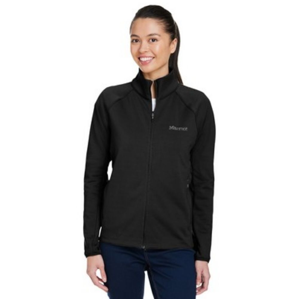 Marmot Polartec Black Full Zip Fleece Jacket Size Medium